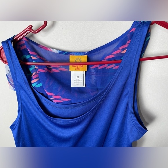 Ruby Rd NWT Blue Petite Blouse - Picture 8 of 9
